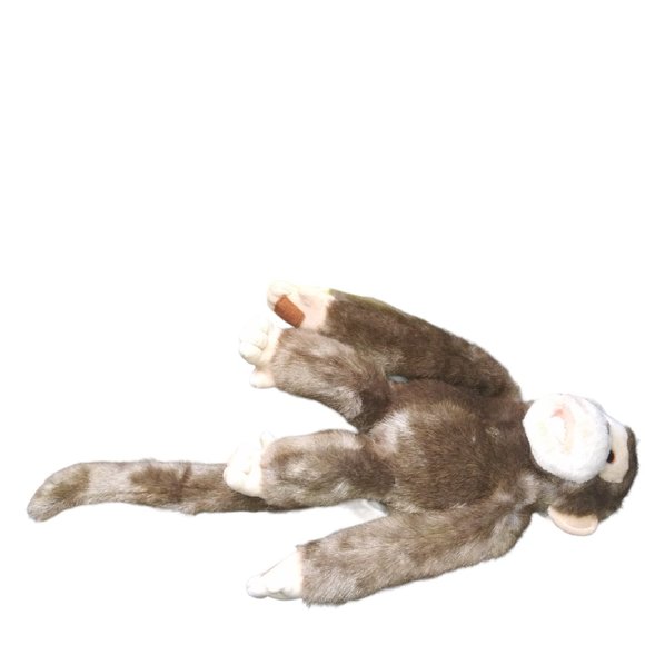VTG Fluffy Friends Realistic Brown Stuffed Monkey Chimp Plush Creations Inc NOS - Picture 3 of 11